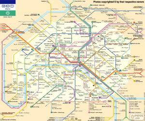 Puzzle Χάρτης του Παρισιού